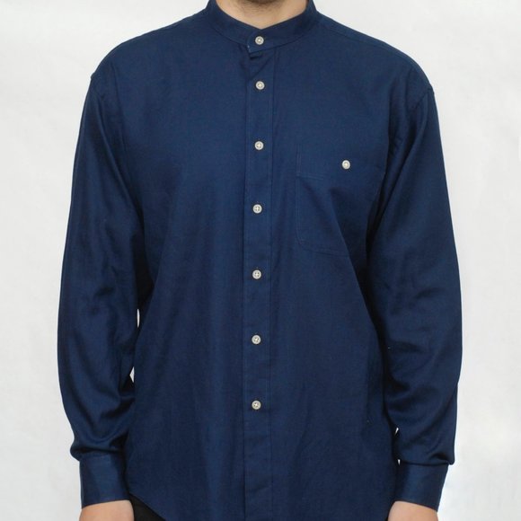 Yves Saint Laurent Mao Collar Shirt - Picture 1 of 3